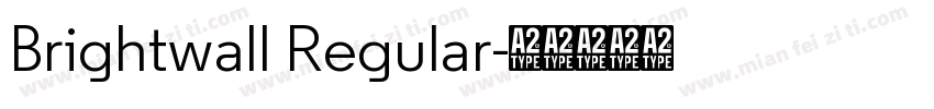 Brightwall Regular字体转换